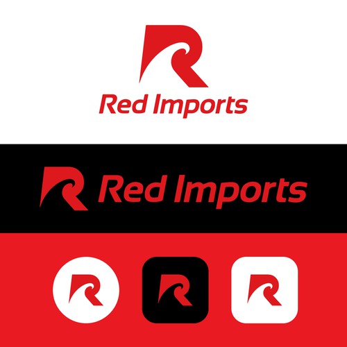 Modern Logo Concept For Red Imports