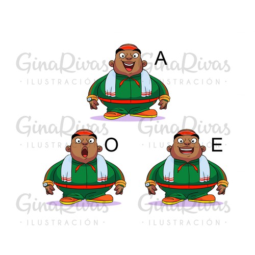 Character design - Three Black Teenage Boy