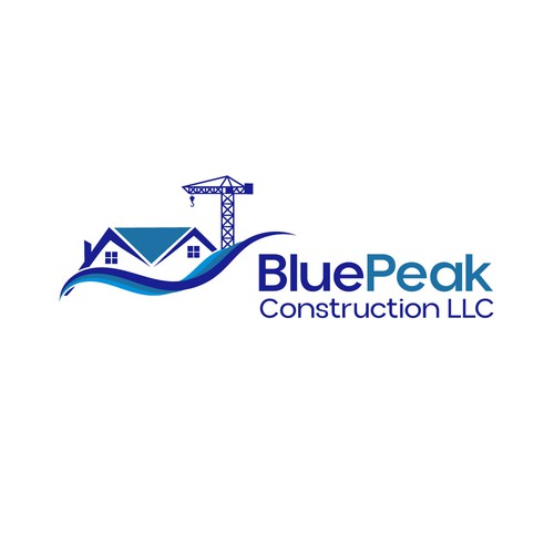 BluePeak Construction LLC || Logo Design