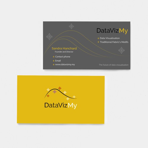 Logo for a data visualisation and fabric's design company