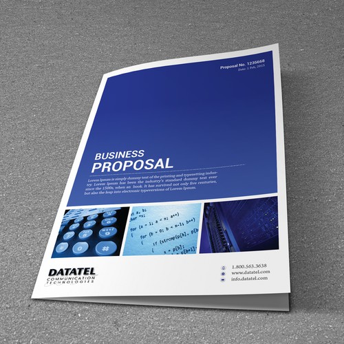 Cover page for proposal