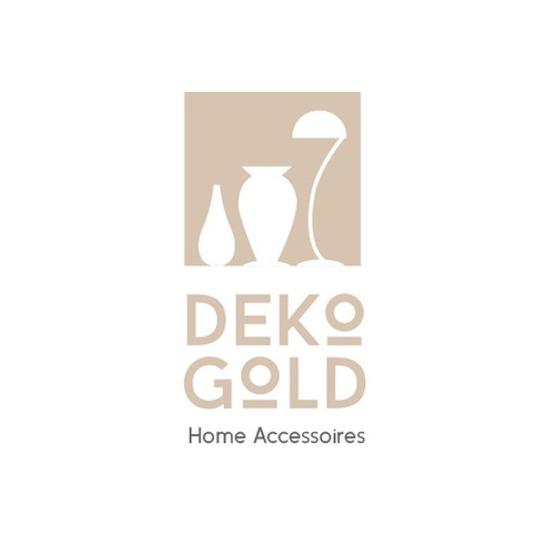 Logo proposal for a DEKO GOLD, a deco shop in Germany