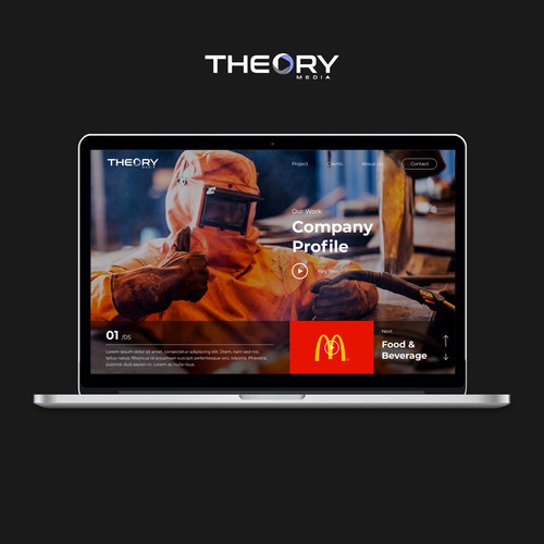 Theory Media Web Design Concept