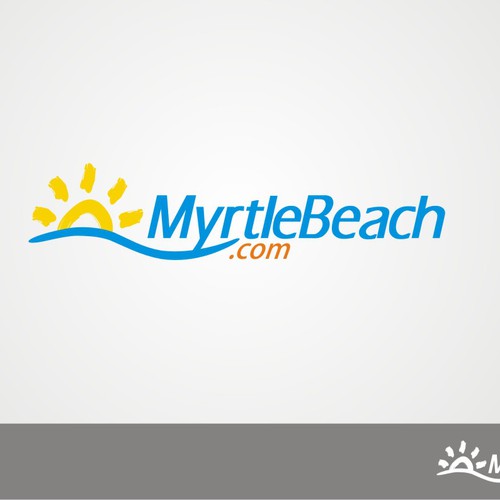 Capture the beach's appeal with a smart, simple logo