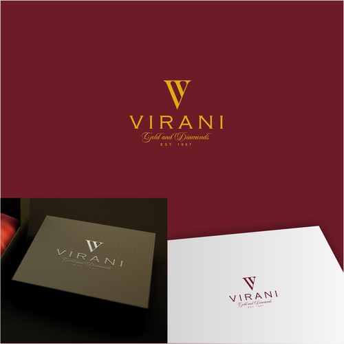 UNIQUE BOLD MONOGRAM LOGO FOR VIRANI GOLD AND DIAMONDS