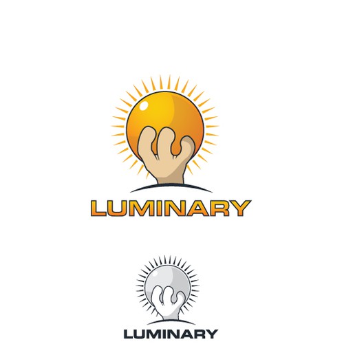 Create a kickass logo for LUMINARY, a video game startup.