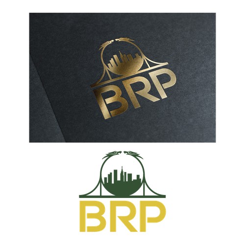 Gold logo for real estate