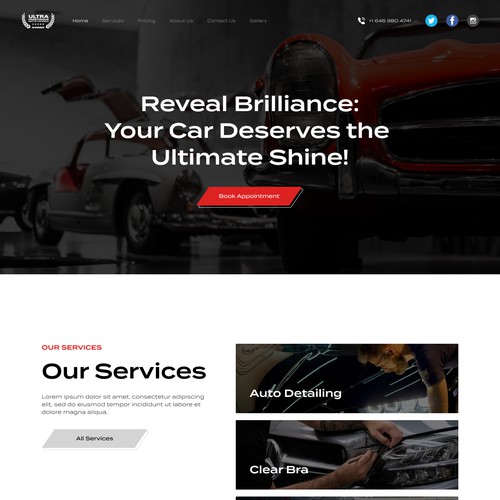 Auto Detailing Website