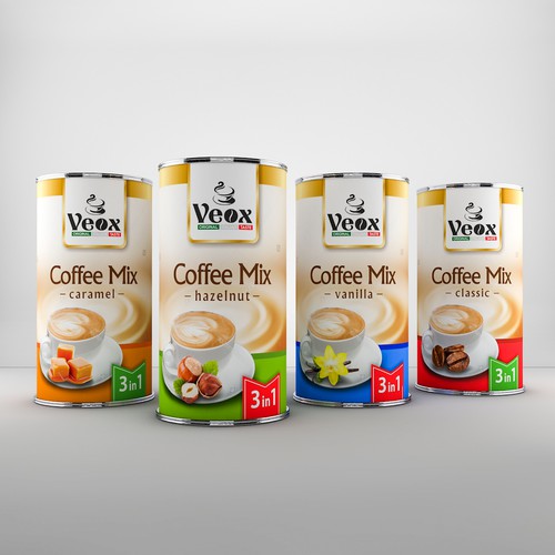 Elegant package design for Veox coffee
