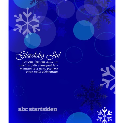 Create a Chrismas greeting from ABC Startsiden that will be remembered