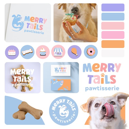 Dog Bakery Branding for Merry Tails