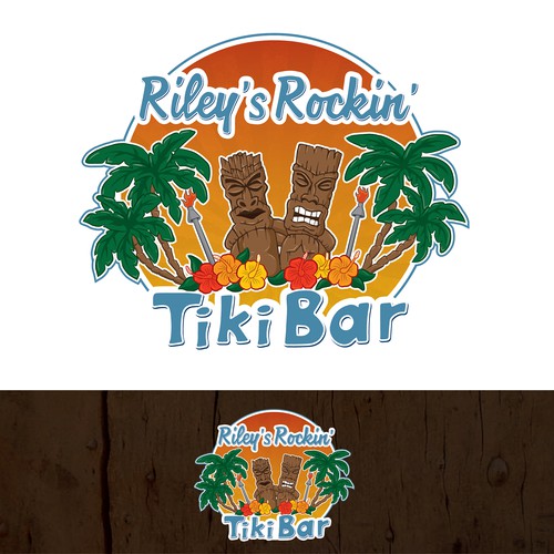 Illustration/logo design for a beach bar.