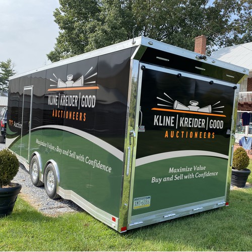 Kline, Kreider & Good Auctioneers office trailer