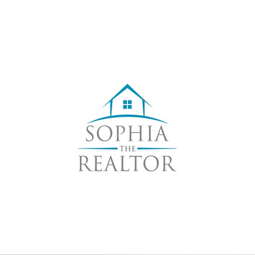 Individual Real Estate agent logo incorporating the shape of a house