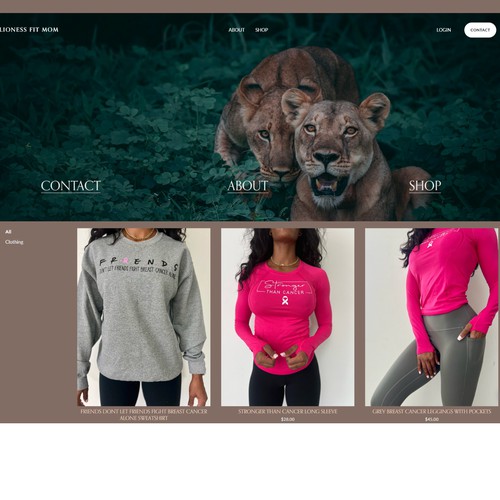 Website - Fitness Apparel