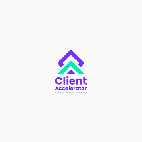 Bold logo concept for Client Accelerator 
