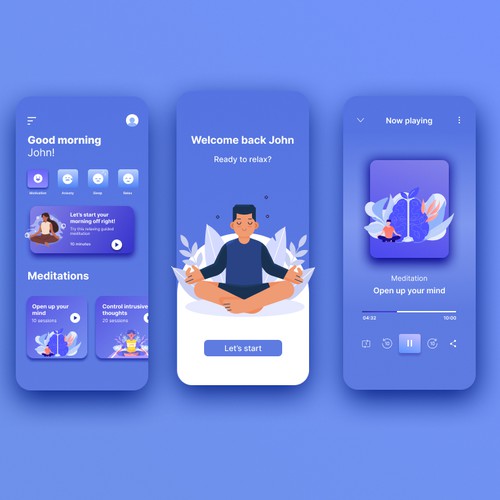 Meditation App Design