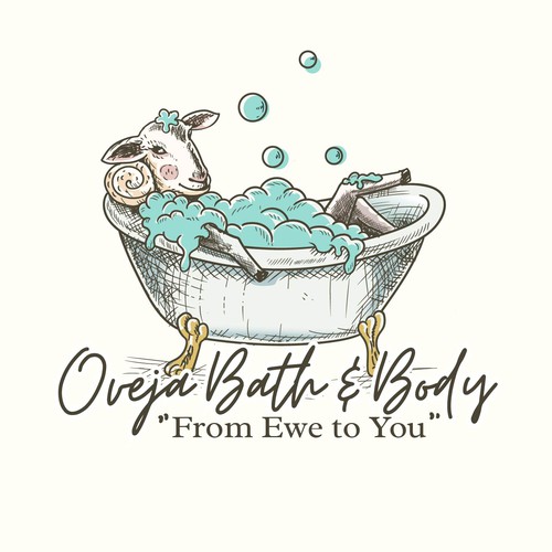  logo illustration Of oveja skin care