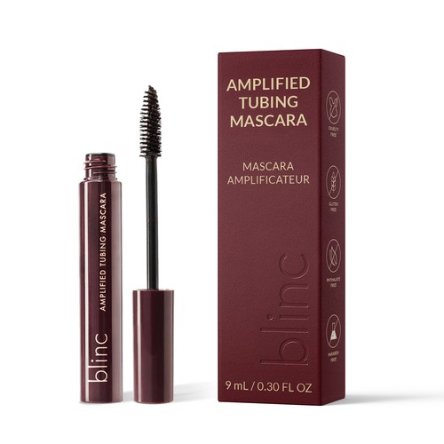 Luxury Box & Label Packaging Design for blinc Amplified Tubing Mascara