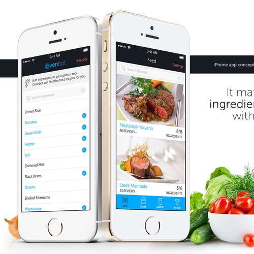 Advanced recipe app needs your design!