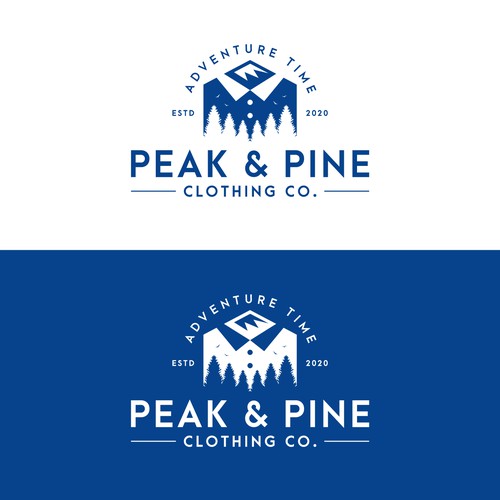 Peak & Pine logo design