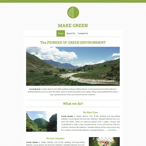 Environmental  Website Design