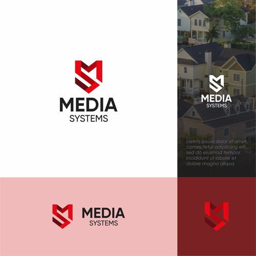 Bold and modern logo for Media Systems