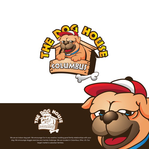 logo and character design for The Dog House Columbus