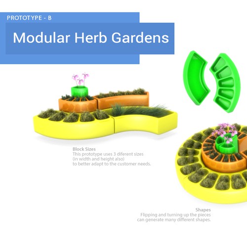 modern modular herb garden