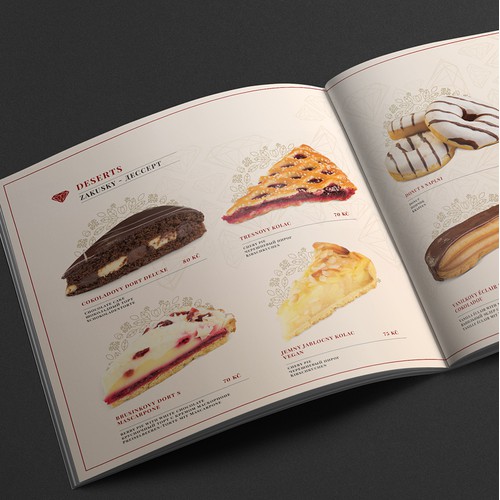 Rubin Cafe Menu design 