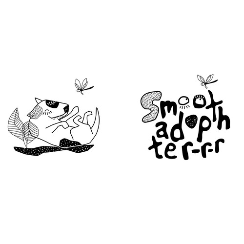 concept logo and one picture  for brand identity "Smooth Adopter". Pet rescue with a spunky attitude