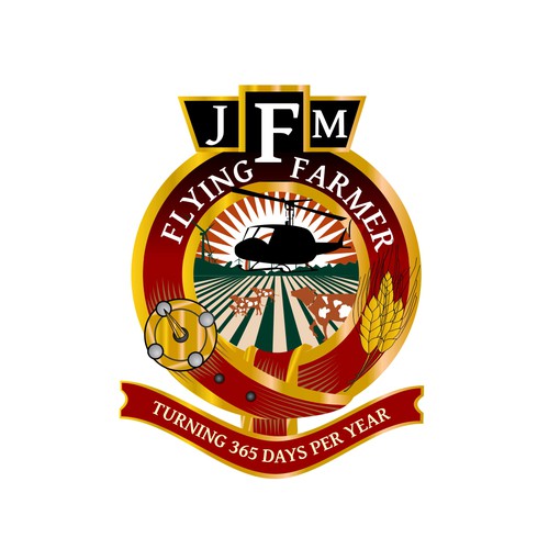 Flying Farmer-JFM  (John F Mckenzie-name not on logo just initials) needs a new logo and business card