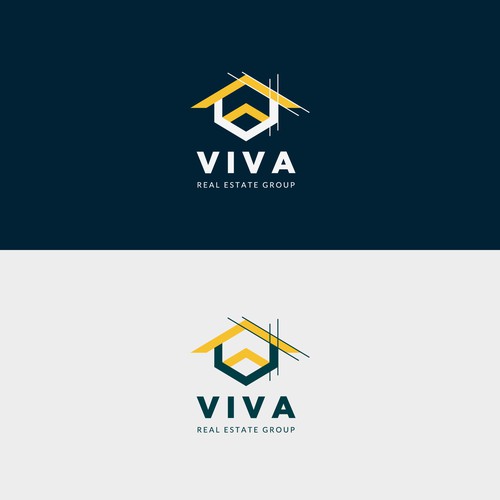 V Logo Building Concept