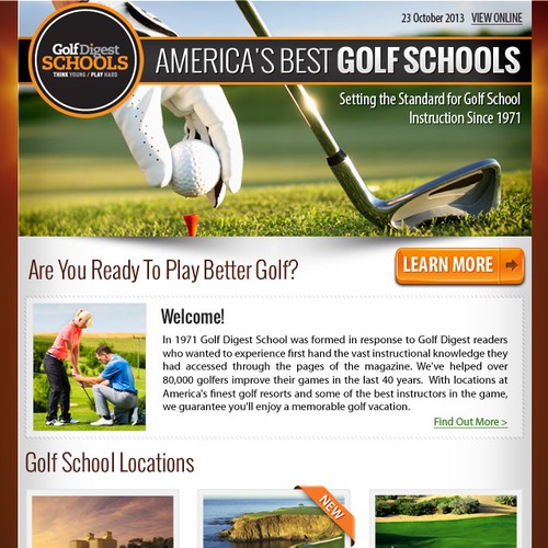 Golf Digest School Email Templates