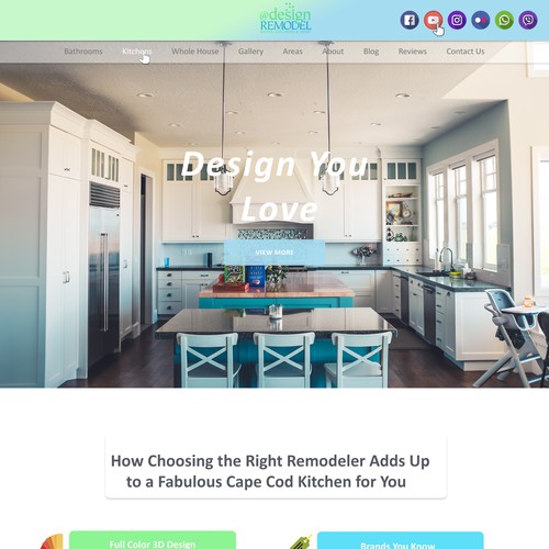 Website Design for Kitchen Designer