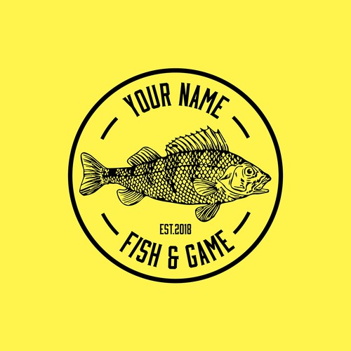 Concept logo for “Fish & Game” or can be used for any restaurant...