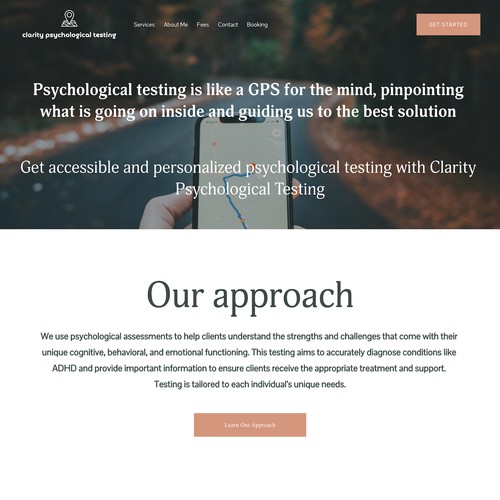 Clarity Psychological Testing Design SEO
