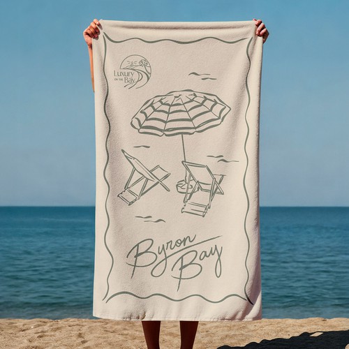Beach towel for a hotel 