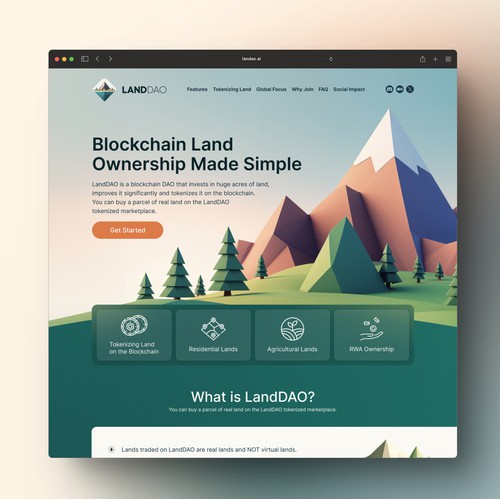 LandDAO Homepage