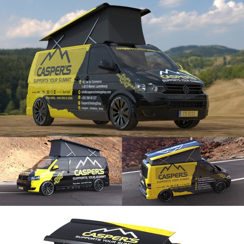 Van wrap - climbing shop