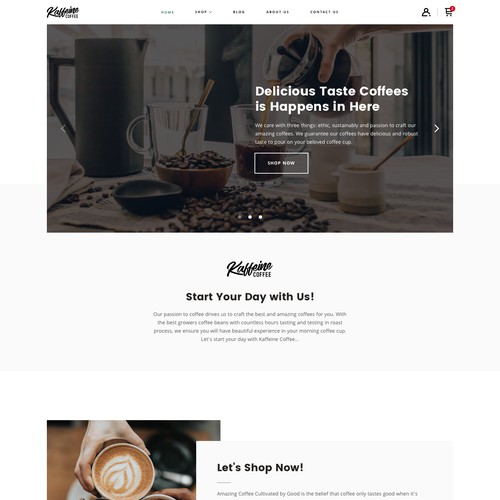 Kaffeine Shopify Template