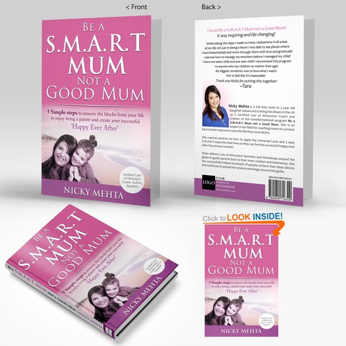 Create a self development book cover for mums