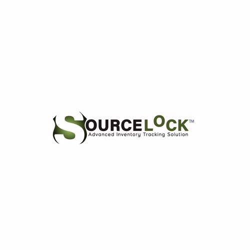 Logo concept for SourceLock an internet inventory trakcing business.