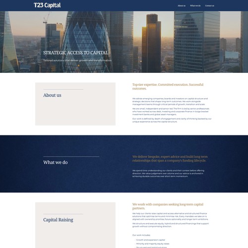 Institutional-Grade Web Design for Corporate Finance