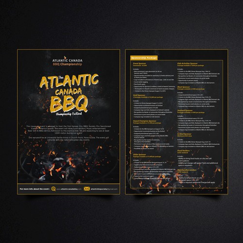 Flyer for Atlantic Canada BBQ 
