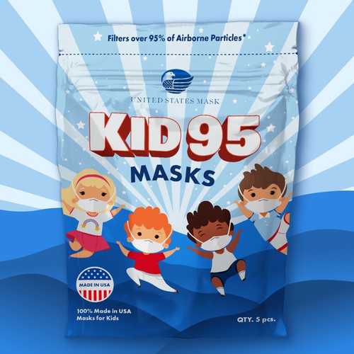 Kid 95 Mask — Packaging Design