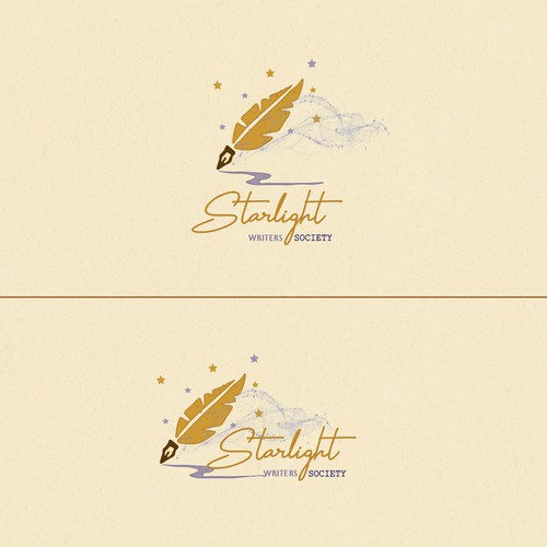 Dreamy logo design for Starlight Writers Society