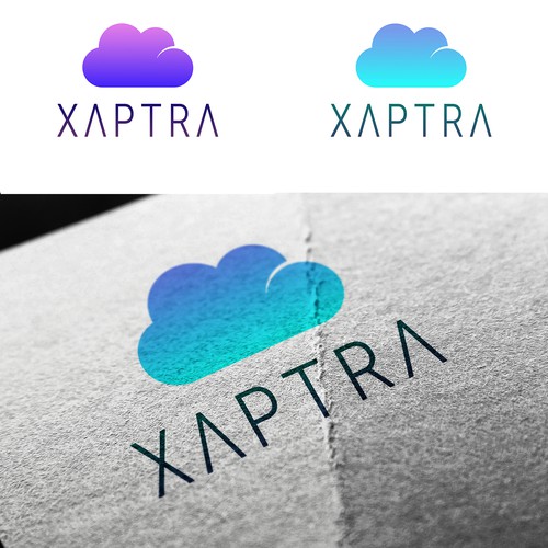 Logo concept for cloud service