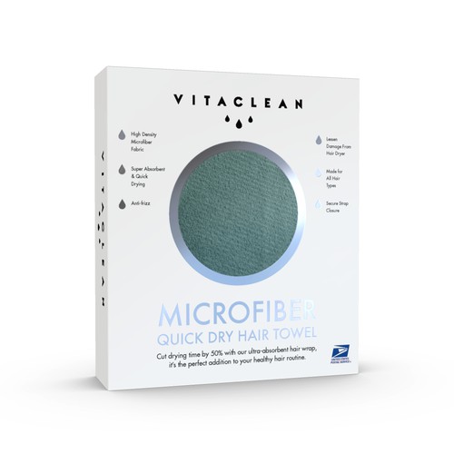 Vitaclean: Microfiber Quick Dry Hair Towel
