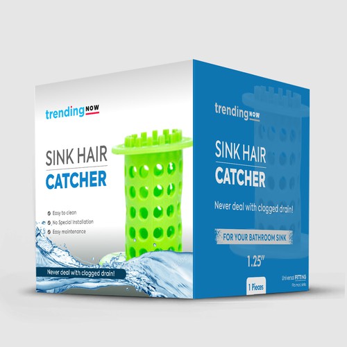 box design for sink hair catcher dropshipping design